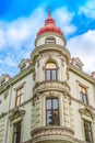 19th ancient white house Neobaroque style in Lviv, Ukraine