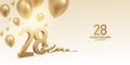 28th Anniversary Celebration Background Royalty Free Stock Photo