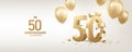 50th Anniversary Celebration Background Royalty Free Stock Photo