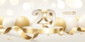 29th Anniversary Celebration Background Royalty Free Stock Photo