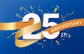 25th Anniversary celebration banner template