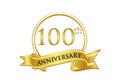 100th Anniversary celebration logo vector Royalty Free Stock Photo