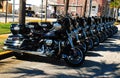 79th anniversary of Daytona bike week 2020 with the police Harley Davidson bikers line