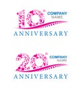 Company anniversary at 10 and 20 years
