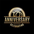 100th Anniversary emblem. Anniversary badge Royalty Free Stock Photo
