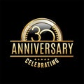 30th Anniversary emblem. Anniversary badge Royalty Free Stock Photo