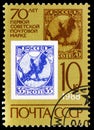 70th Anniversary of First Soviet Stamp, serie, circa 1988