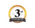 3th Anniversary golden emblem