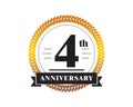 4th Anniversary golden emblem