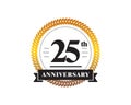 25th Anniversary golden emblem