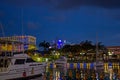 50th Anniversary of Independence lighting around the wharf in Bridgetown, Barbados