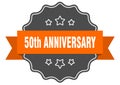 50th anniversary label Royalty Free Stock Photo