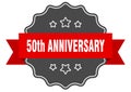 50th anniversary label Royalty Free Stock Photo