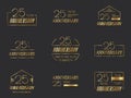 25th anniversary logo collection.