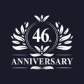 46th Anniversary logo, 46 years Anniversary design