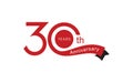 30th years anniversary logo design-02 Royalty Free Stock Photo