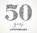 50-year anniversary Royalty Free Stock Photo
