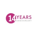 14 years logo