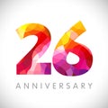 26 years anniversary logo