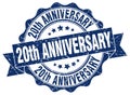 20th anniversary seal. stamp