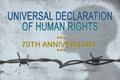 70th anniversary of universal, declaration human rights