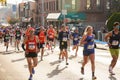 Brooklyn, New York - November 7, 2021: 50th Annual New York City Marathon Royalty Free Stock Photo