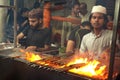 Sheek Kebab with High Flame at Zakaria Street Kolkata Near Nakhoda Masjid