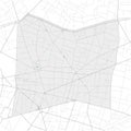 9th Arrondissement, Paris, FRANCE high detail vector map