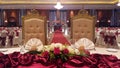 7th Aug 2016, Kuala Lumpur, Malaysia. A Banquet Wedding Dinner Function. Royalty Free Stock Photo