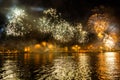 A magical night in Budapest with firework