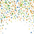 15th of August - Independence day celebration confetti background.