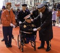 5th Ave, Manhattan, New York, USA - November 11, 2019: 100th Centennial Annual Veteran Day Parade