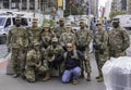 5th Ave, Manhattan, New York, USA - November 11, 2019: 100th Centennial Annual Veteran Day Parade