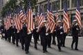 5th Ave, Manhattan, New York, USA - November 11, 2019: 100th Centennial Annual Veteran Day Parade Royalty Free Stock Photo