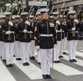 5th Ave, Manhattan, New York, USA - November 11, 2019: 100th Centennial Annual Veteran Day Parade