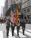 5th Ave, Manhattan, New York, USA - November 11, 2019: 100th Centennial Annual Veteran Day Parade