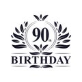 90 years Birthday logo, 90th Birthday celebration
