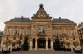 The 19th borough Town Hall of Paris decorated for Christmas 2021. Paris. France. Royalty Free Stock Photo