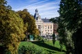 19th borough Town Hall view from the Buttes-Chaumont, Paris Royalty Free Stock Photo