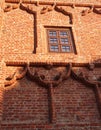 Th brick wall of Ducal Castle of Szczecin Royalty Free Stock Photo