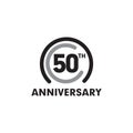 50th celebrating anniversary emblem logo design