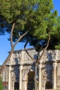 4th century Arch of Constantine, Arco di Costantino next to Colosseum, Rome, Italy Royalty Free Stock Photo