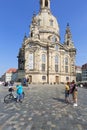 18th century barogue Church of the Virgin Mary (Dresden Frauenkirche) situated on Neumarkt Dresden Germany