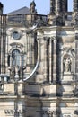 18th century baroque Dresden Cathedral also called Cathedral of the Holy Trinity  Dresden  Germany Royalty Free Stock Photo