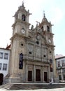 17th-century baroque Holy Cross Church, Braga, Portugal Royalty Free Stock Photo
