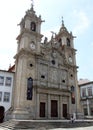 17th-century baroque Holy Cross Church, Braga, Portugal Royalty Free Stock Photo