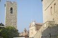 12th century Bell-Tower and church, Antibes, France Royalty Free Stock Photo