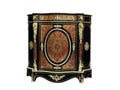 19th century Boulle Cabinets French Sideboard inlay with red tortoise shell Royalty Free Stock Photo