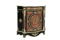 19th century Boulle French Sideboard inlay with red tortoise shell and brass Royalty Free Stock Photo