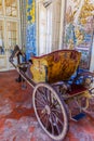 18th century carriage in the Mangas or Tiles Corridor.